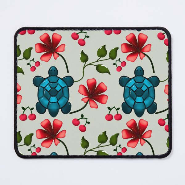 Item preview, Tropical Turtle Cherry Floral Pattern  designed and sold by HopeAndHustle.
