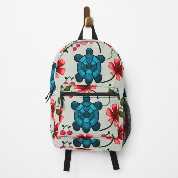Item preview, Tropical Turtle Cherry Floral Pattern  designed and sold by HopeAndHustle.