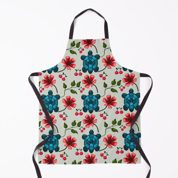 Item preview, Tropical Turtle Cherry Floral Pattern designed and sold by HopeAndHustle.
