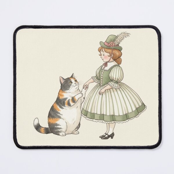 Item preview, A Pawsitive Connection: Girl and Cat designed and sold by Pasteltone.