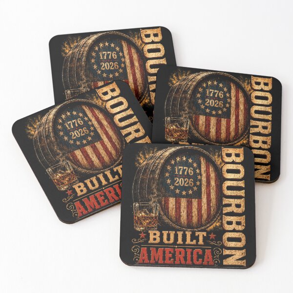 Item preview, Bourbon Vintage Built America Patriotic Whiskey 250 Years designed and sold by schoolofbullies.