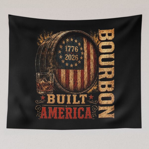 Item preview, Bourbon Vintage Built America Patriotic Whiskey 250 Years designed and sold by schoolofbullies.
