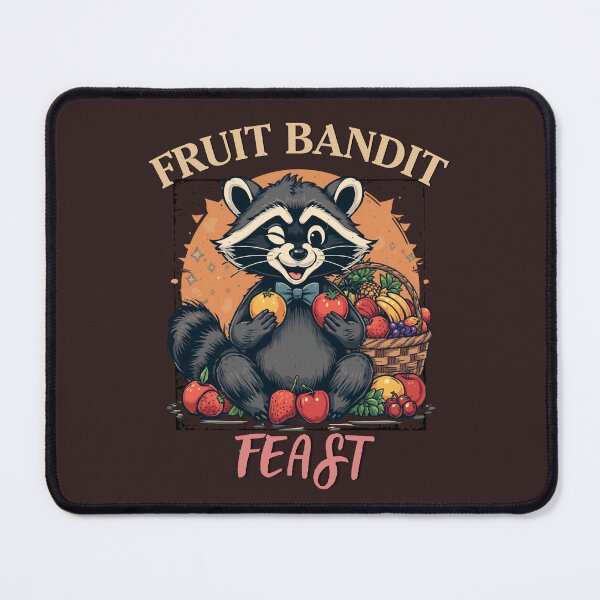Item preview, Cute Raccoon Fruit Bandit Feast Vintage Funny Animal Food Lover T-Shirt designed and sold by HOUSE OF TIST.