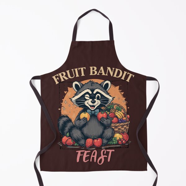 Item preview, Cute Raccoon Fruit Bandit Feast Vintage Funny Animal Food Lover T-Shirt designed and sold by HOUSE OF TIST.