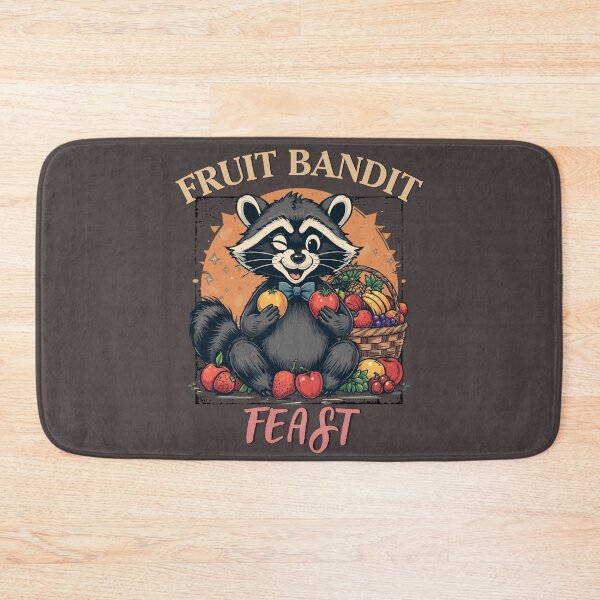 Item preview, Cute Raccoon Fruit Bandit Feast Vintage Funny Animal Food Lover T-Shirt designed and sold by HOUSE OF TIST.