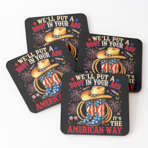 Item preview, We'll Put A Boot in Your Ass USA 4th of July Western Cowgirl 250 Years designed and sold by schoolofbullies.