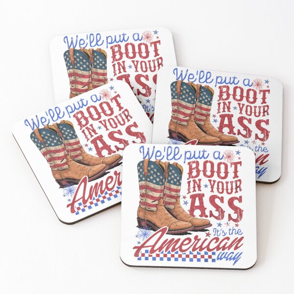 Item preview, We'll Put A Boot in Your Ass USA 4th of July Western Cowgirl 250 Years designed and sold by schoolofbullies.