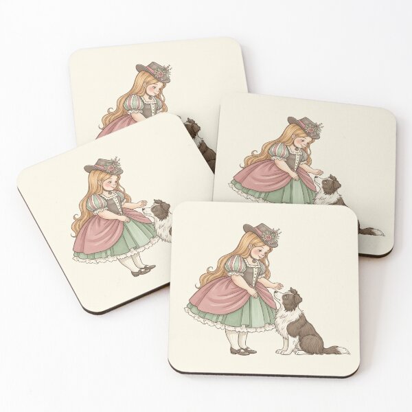 Item preview, A Loyal Friend: Girl and Dog designed and sold by Pasteltone.