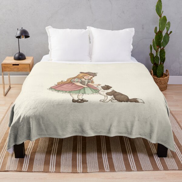 Item preview, A Loyal Friend: Girl and Dog designed and sold by Pasteltone.