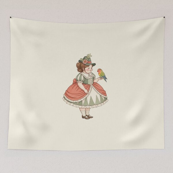 Item preview, A Colorful Conversation with a Parrot designed and sold by Pasteltone.
