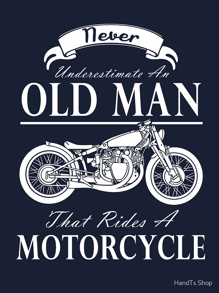 T-shirt - Ne sous-estimez un vieil homme moto juillet