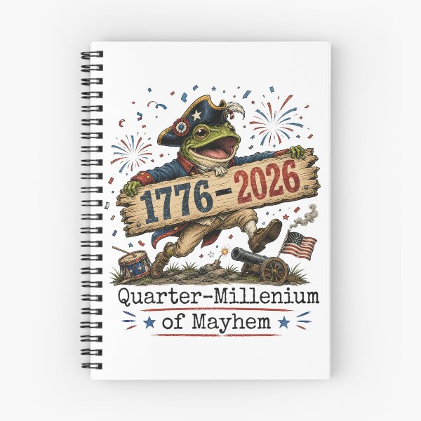 Item preview, Quarter-Millenium of Mayhem Funny Frog 250 designed and sold by schoolofbullies.