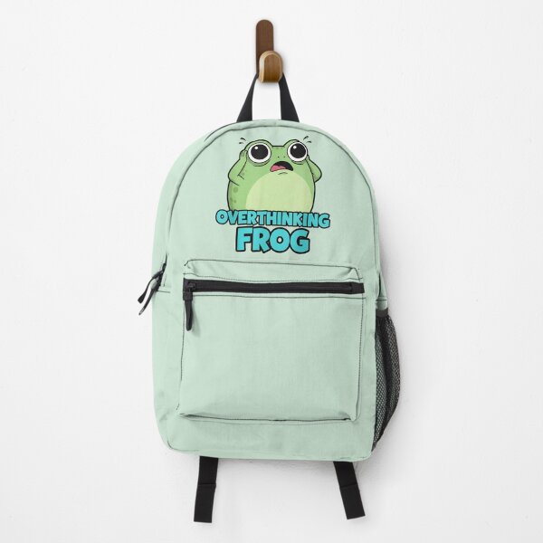 Item preview, Overthinking Frog Funny Anxiety Meme Sticker & Shirt designed and sold by ZyxDes.