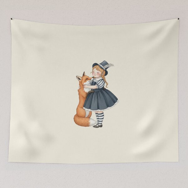 Item preview, A Gentle Hug for a Red Fox designed and sold by Pasteltone.