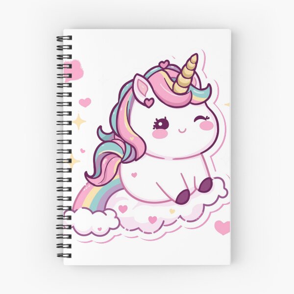 Item preview, Kawaii Unicornio Gordito Nube Arcoíris Lindo Unicornio Mágico Pastel Arte de Pegatinas designed and sold by Cosmic Zodiac Studio.