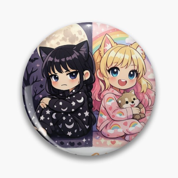 Item preview, Wenclair Black Cat x Golden Wolf designed and sold by funny things random.