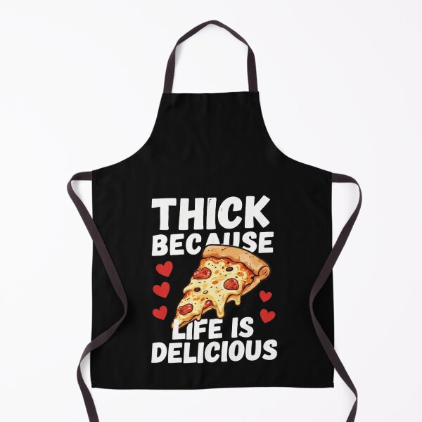 Item preview, Thick Because Life Is Delicious - Funny Food Lover T-Shirt designed and sold by myfunnyshirt.