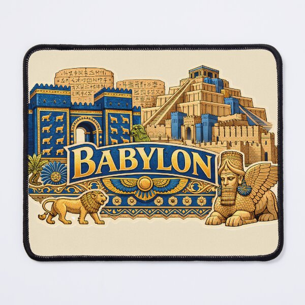 Item preview, Babylon Ancient City Illustration designed and sold by Alice Cristalis.