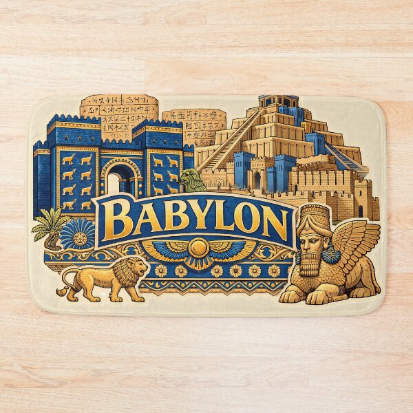 Item preview, Babylon Ancient City Illustration  designed and sold by Alice Cristalis.