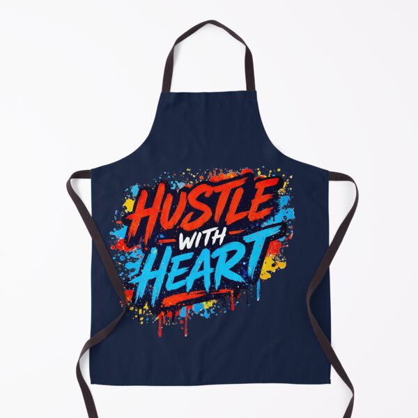 Item preview, Hustle With Heart - Motivational Graffiti Design designed and sold by Myra365Art.