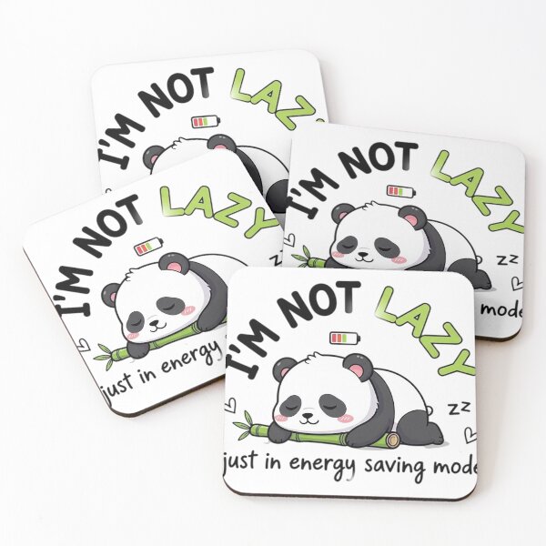 Item preview, Lazy Panda Low Battery Funny Sleepy Panda Gift Tee designed and sold by CrystalMineArts.