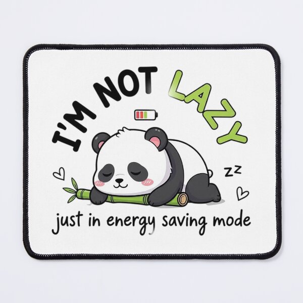 Item preview, Lazy Panda Low Battery Funny Sleepy Panda Gift Tee designed and sold by CrystalMineArts.