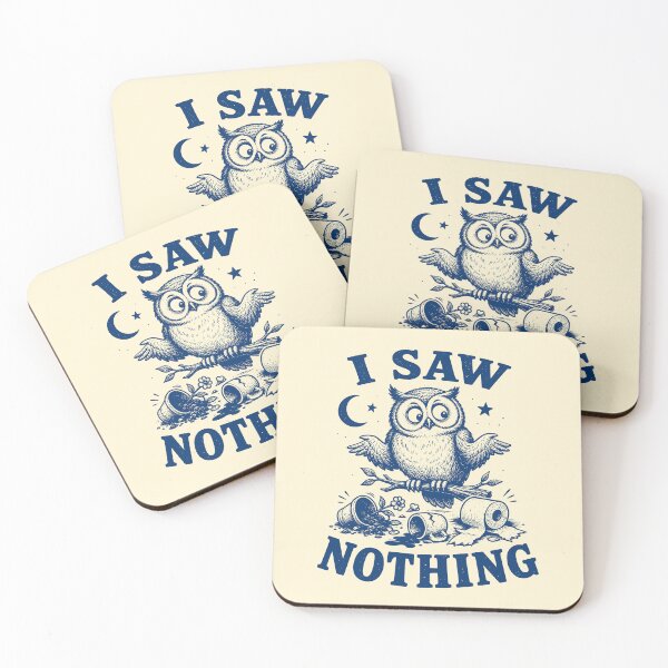 Item preview, I Saw Nothing Funny Owl Meme designed and sold by 89shirts.