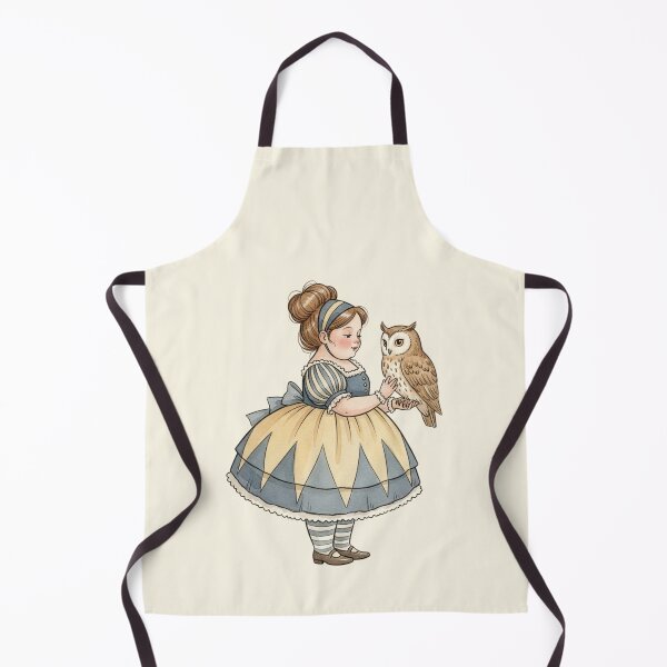 Item preview, Vintage Storybook Girl with a Wise Owl designed and sold by Pasteltone.