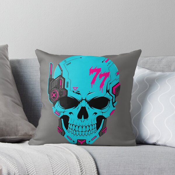 Item preview, Cyberpunk Cyber Skull 77 Neon Cybernetic Gaming Graphic designed and sold by ArtdesignsA.
