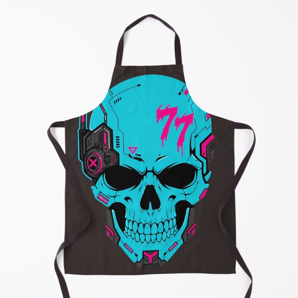 Item preview, Cyberpunk Cyber Skull 77 Neon Cybernetic Gaming Graphic designed and sold by ArtdesignsA.