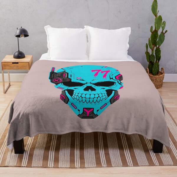 Item preview, Cyberpunk Cyber Skull 77 Neon Cybernetic Gaming Graphic designed and sold by ArtdesignsA.