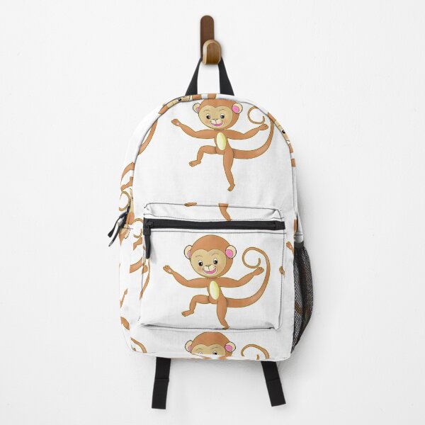 Item preview, Cute Happy Kawaii Monkey Dancing And Smiling designed and sold by BalRaju-Doodles.