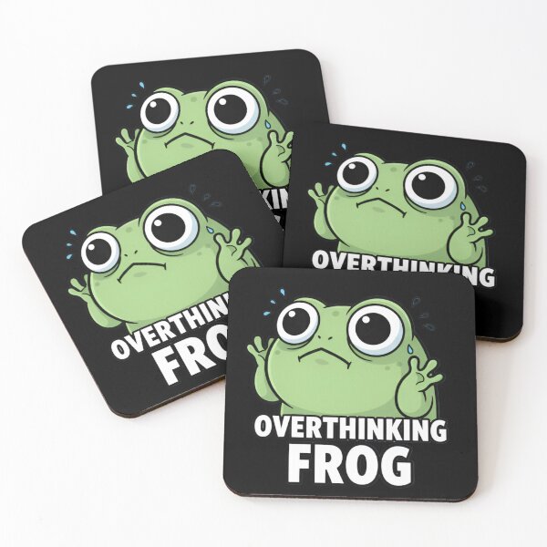 Item preview, Cute Overthinking Frog Meme Shirt & Sticker designed and sold by ZyxDes.