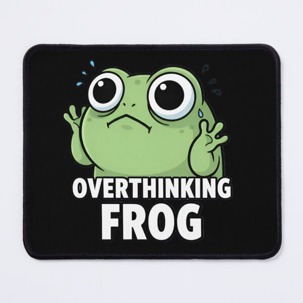 Item preview, Cute Overthinking Frog Meme Shirt & Sticker designed and sold by ZyxDes.