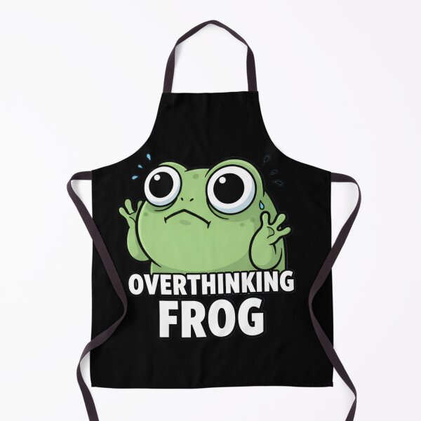 Item preview, Cute Overthinking Frog Meme Shirt & Sticker designed and sold by ZyxDes.