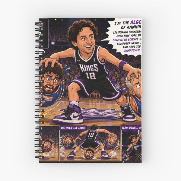 Item preview, Cartoon Basketball Showdown: Sergey Brin vs. Hasan Piker and Kyle Kulinski designed and sold by Uniqueartai.