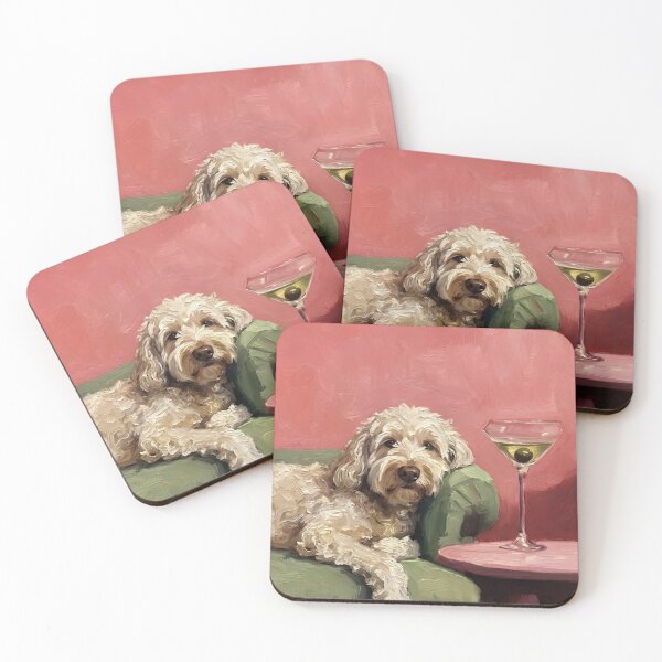 Item preview, dog and martini  designed and sold by potraitsbyana.