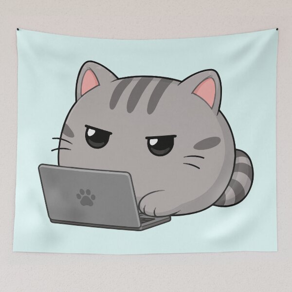 Item preview, Writer's Block - Annoyed Kitty designed and sold by Vanilla-Girl.