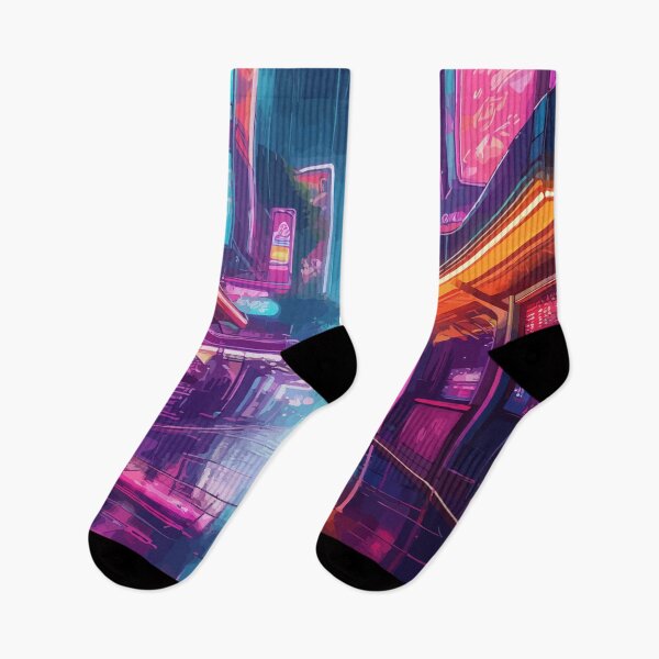 Item preview, Neon Reflections in the Storm  designed and sold by bb-15artstudio.