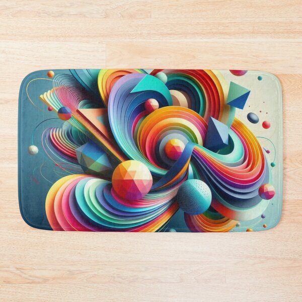 Item preview, Colorful Geometric Motion – Abstract 3D Design designed and sold by Dogandesighn.