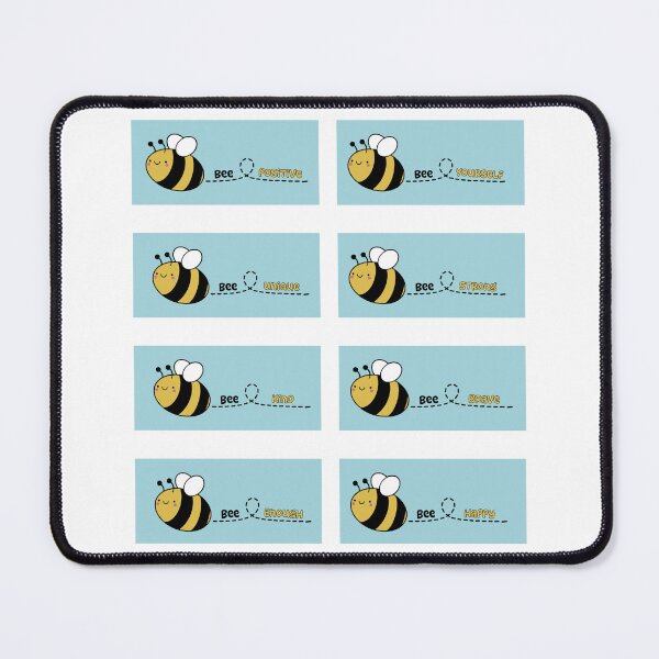 Item preview, Cute bee positive thoughts affirmations for children designed and sold by SeamlessDsign.