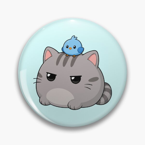 Item preview, Little Blue Bird Buddy - Annoyed Kitty designed and sold by Vanilla-Girl.