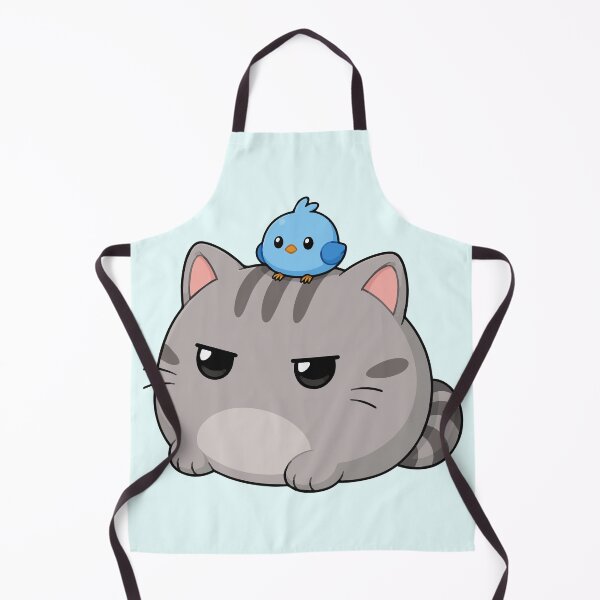 Item preview, Little Blue Bird Buddy - Annoyed Kitty designed and sold by Vanilla-Girl.