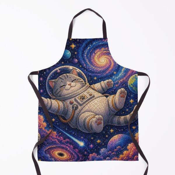 Item preview, Funny Gray Cat Sleeping in a Celestial Dreamscape designed and sold by Mindworx21.