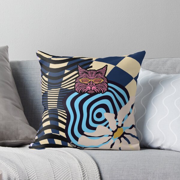 Artikelvorschau, Hypnotische Katze – Surreale optische Traumlandschaft entworfen und verkauft von Bottled Sunshine Studio.