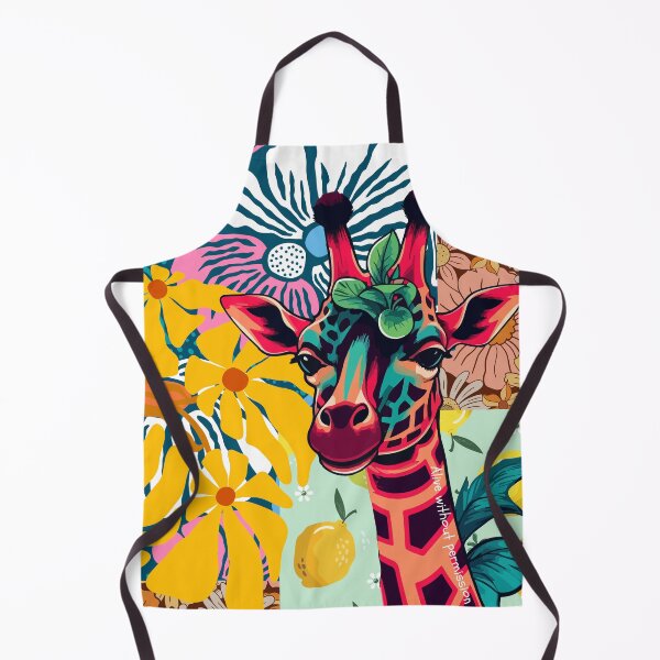 Item preview, Wild in Bloom — Tropical Giraffe Print designed and sold by Bottled Sunshine Studio.
