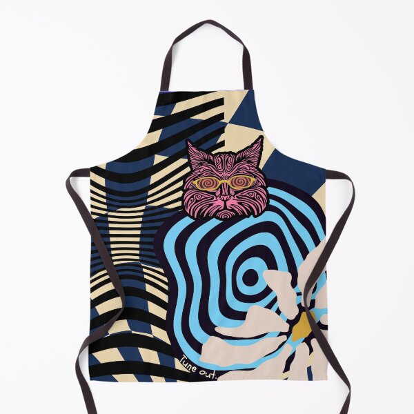 Item preview, Hypnotic Cat – Surreal Optical Dreamscape designed and sold by Bottled Sunshine Studio.
