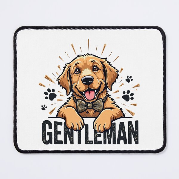 Item preview, Gentleman Golden Retriever Bow Tie Funny Dog Tee designed and sold by CrystalMineArts.