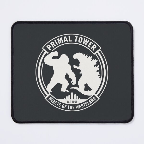 Item preview, Primal Tower Giant Monster Beast Battle Retro Badge designed and sold by SplashTastic.