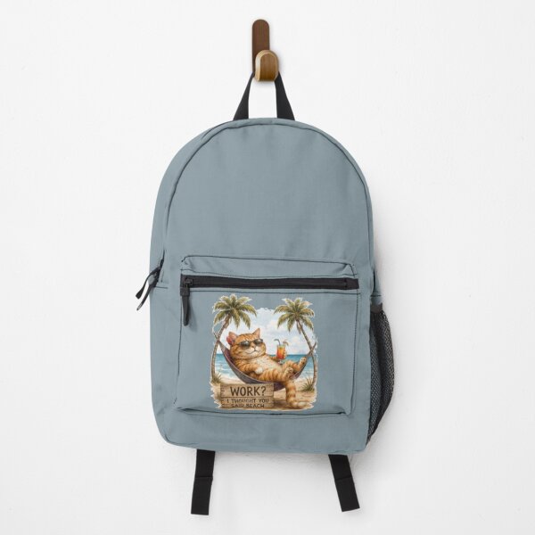 Item preview, Work I Thought You Said Beach Cat designed and sold by Alma en Cada Detalle.